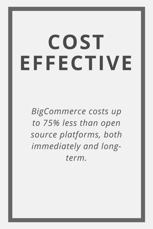BigCommerce Cost Effective